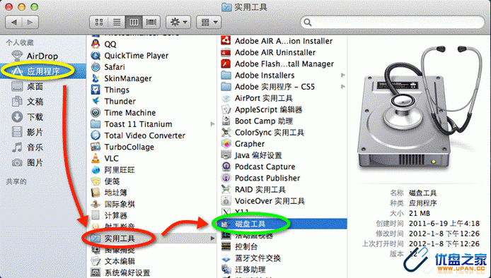 在Mac Lion系统下制作启动U盘(U盘装Mac)-U盘之家